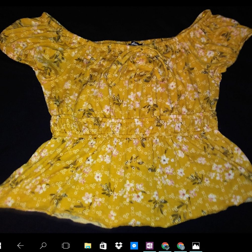 Yellow Crop Top